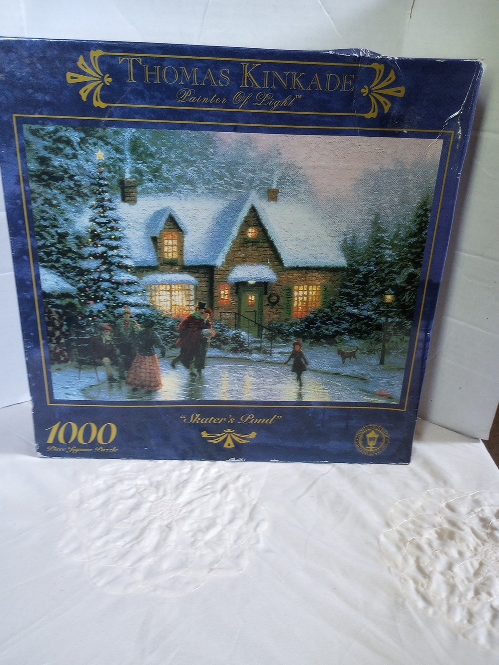 Thomas Kinkade Painter Of Light "Skater's Pond" 1000 Piece Puzzle